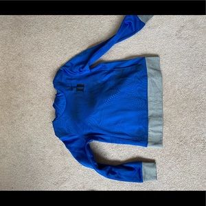 Nike Blue and Gray Women's Crewneck Sweater